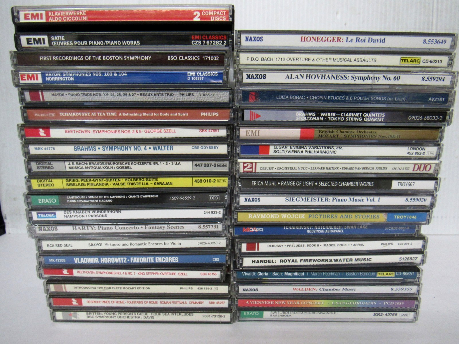 Lot of 36 Classical Music CDs-Major Composers & Lesser Known