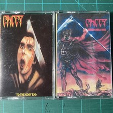 CUSTOM J CARD CANCER CASSETTE TAPE LOT DEATH SHALL RISE TO THE GORY END picture
