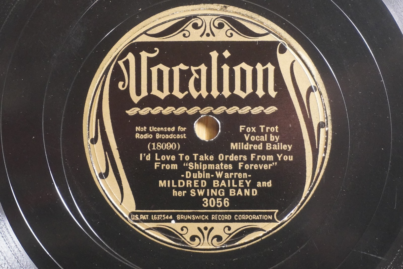 Mildred Bailey Jazz Vocal 78 Sentimental Reasons bw Love Im After on Vocalion