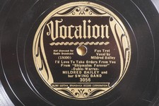 Mildred Bailey Jazz Vocal 78 Sentimental Reasons bw Love Im After on Vocalion picture