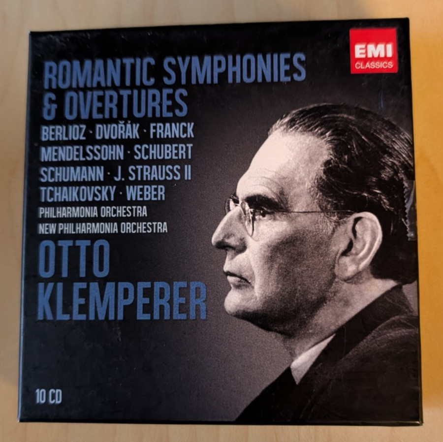 Otto Klemperer Romantic Symphonies & Overtures EMI Classics 10 CD Box Set