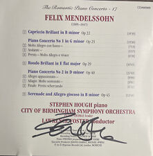 AUTOGRAPHED By Lawrence Foster-Piano Concertos 1 & 2 by Stephen Hough (CD, 1997) picture