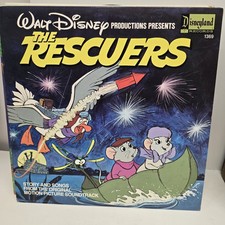 Vintage Walt Disney The Rescuers  Soundtrack Music Vinyl Record Album picture