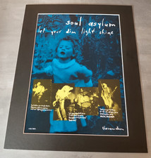 Soul Asylum Let Your Dim Light Shine Promo Original Album Advert Mounted 14x11