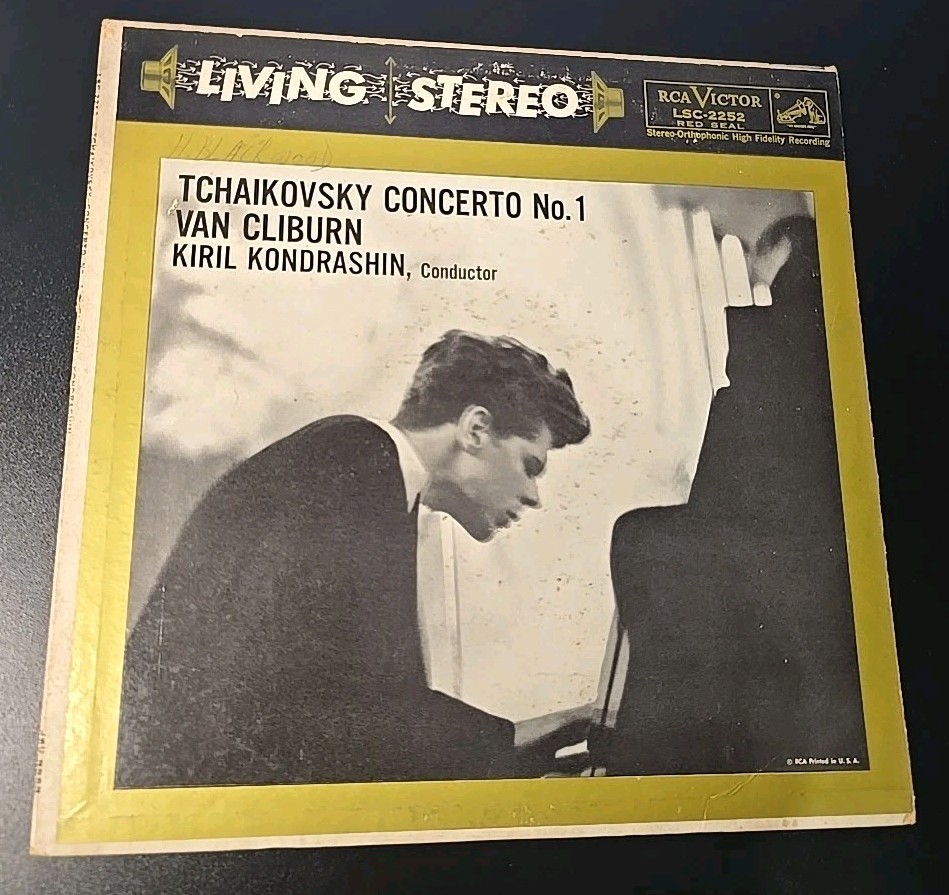 Tchaikovsky Concerto No 1 LP Van Cliburn, Kondrashin SD 1S/1S RCA  LSC 2252