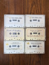 Louis Farrakhan Cassette Tape Final Call Conference 1985 Lot Of 6 Minister Islam picture