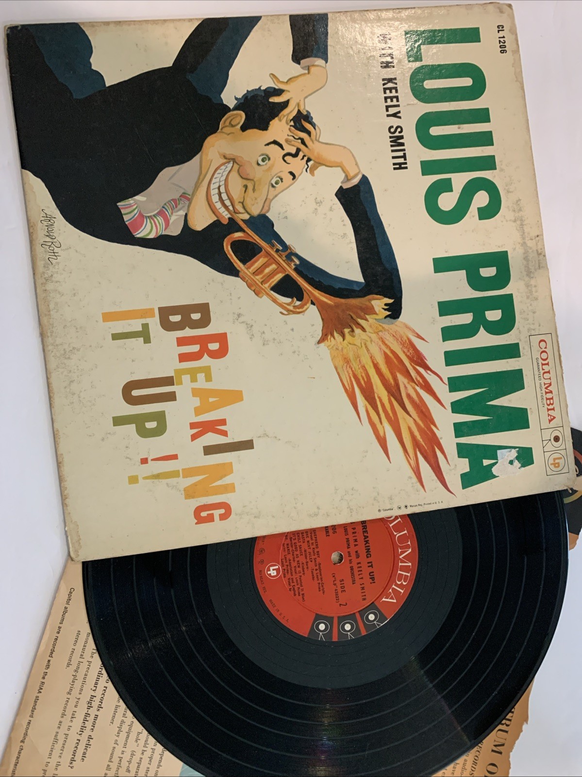Louis Prima, Keely Smith - BREAKING IT UP - 1958 LP - Balistrieri Mafia family
