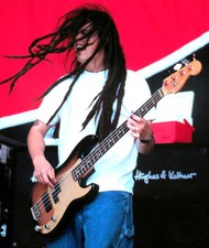 Chi Cheng of the Deftones at the Live 105's BFD at Shoreline Amph- 1990s Photo picture