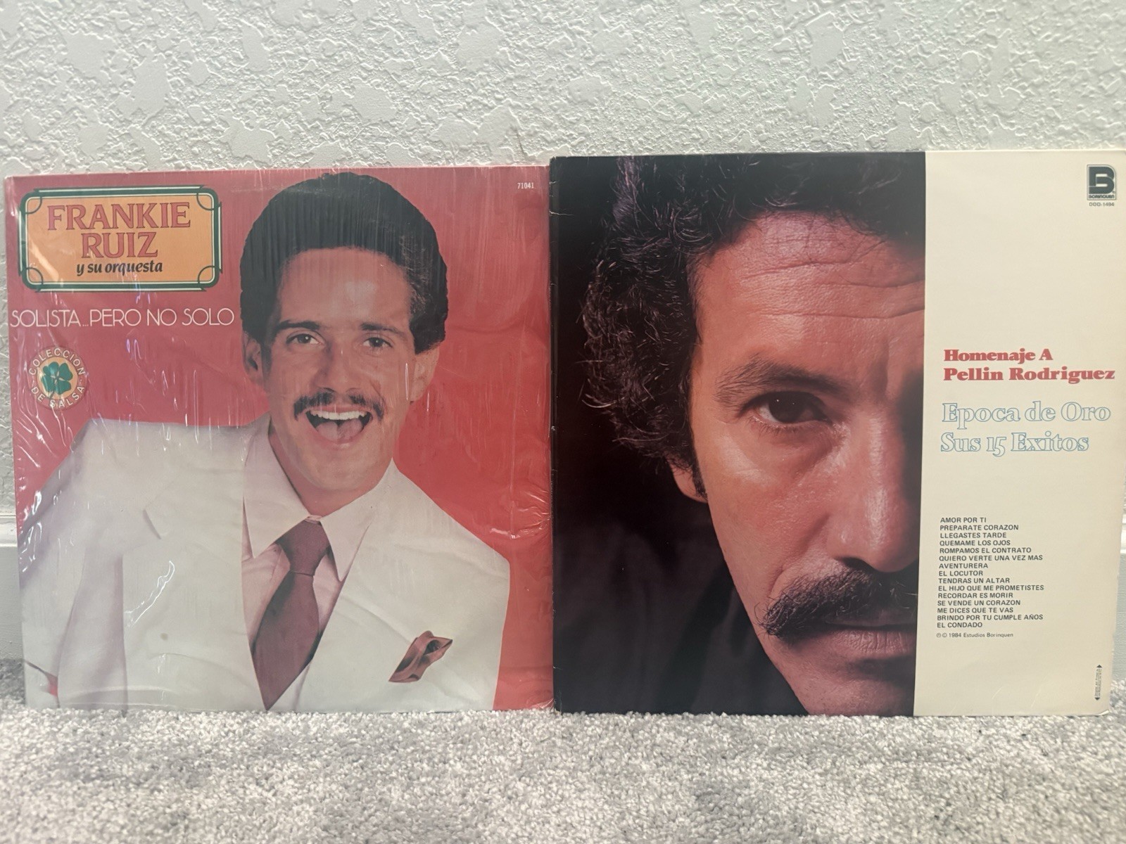Frankie Ruiz y su orquesta Solista pero no solo LP 85’ & Pellin Rodriguez LP 84’