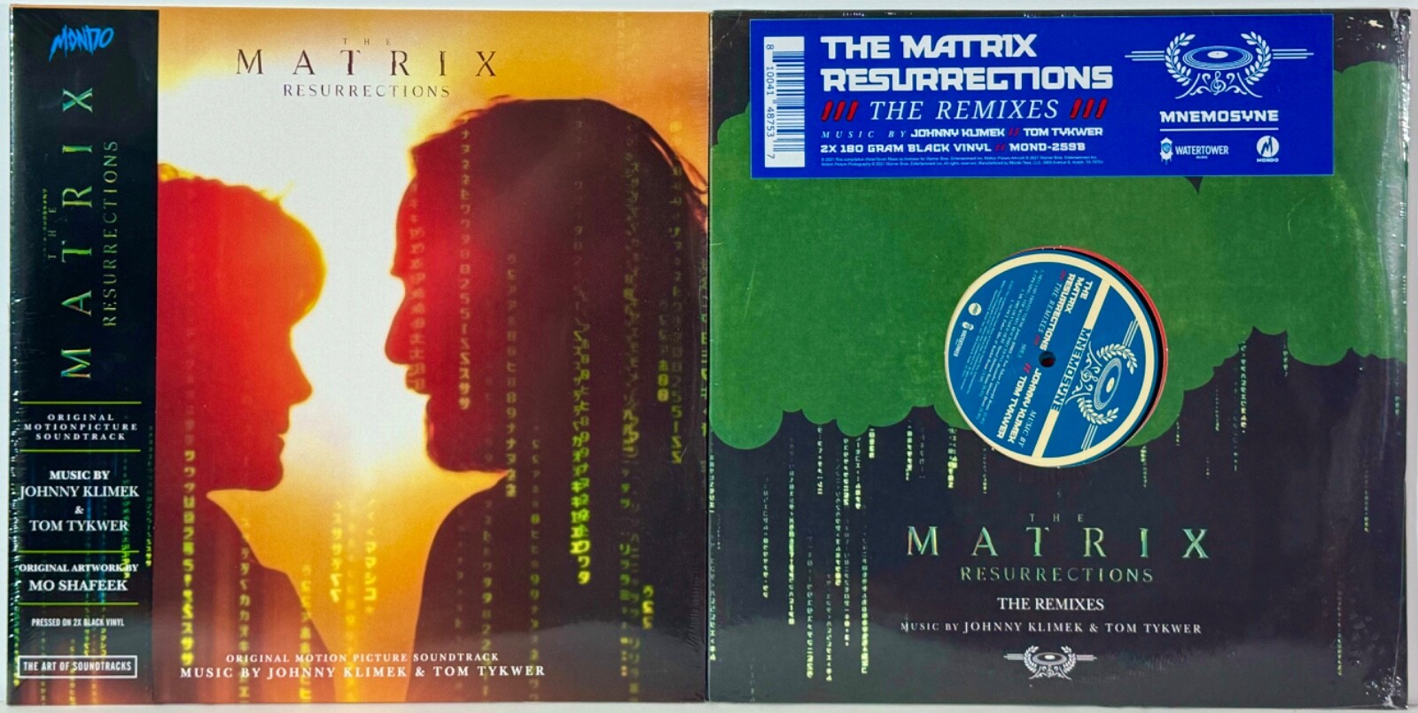 The Matrix Resurrections Soundtrack & Remixes MONDO Vinyl Record Set / Lot of 2