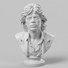 MICK JAGGER BUST - Rolling Stone Briiths Rock Legend Statue tribute gift picture
