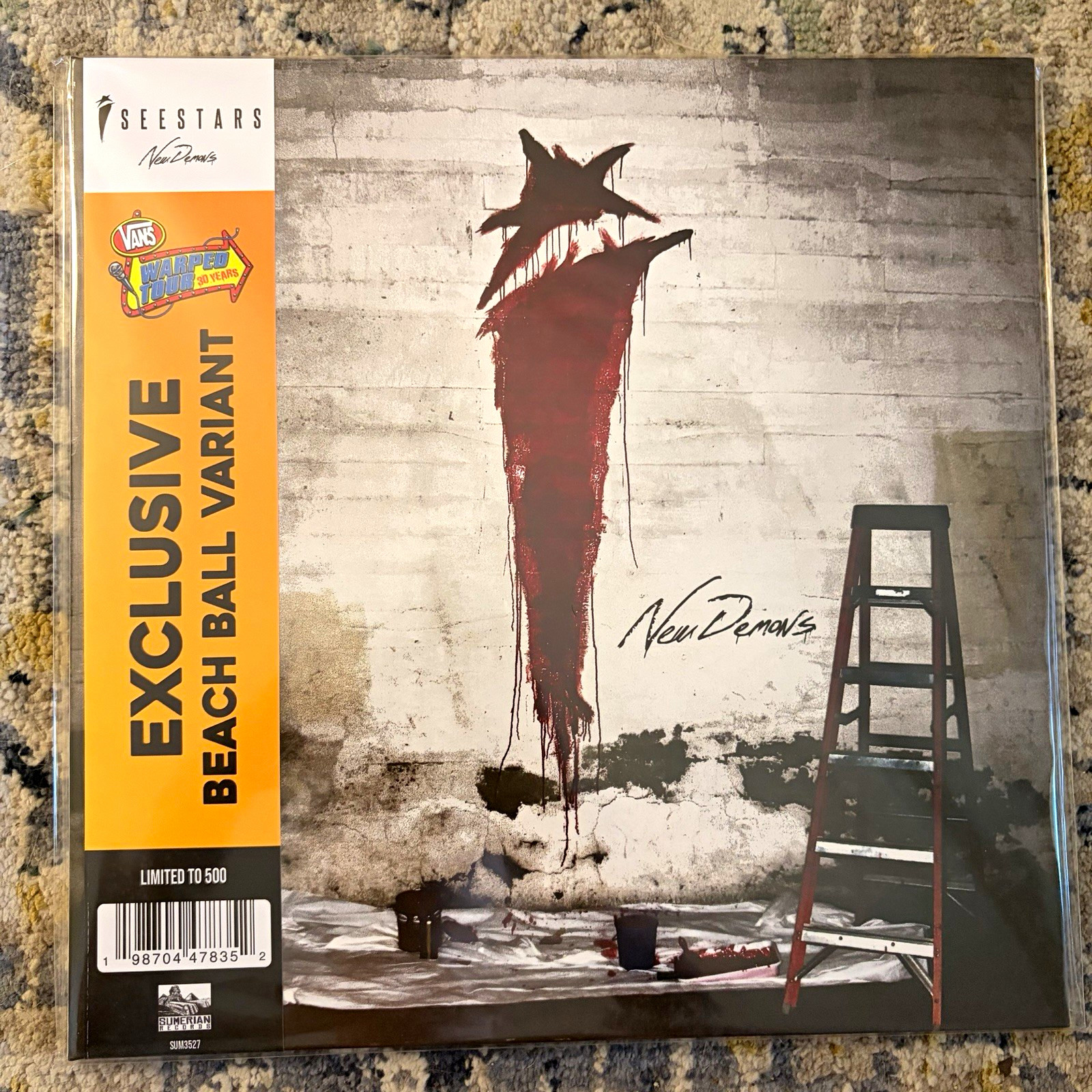 I See Stars New Demons Vinyl Beach Ball /500 Warped Tour Exclusive NEW SEALED
