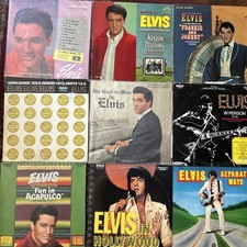 Elvis Presley lot 21 LPs Vinyl Rare Moody blue flaming Star picture