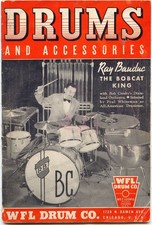 Original Rare WFL (Ludwig) 1939 Drum Catalog - 48 Pages , Outfits, Drums & more picture