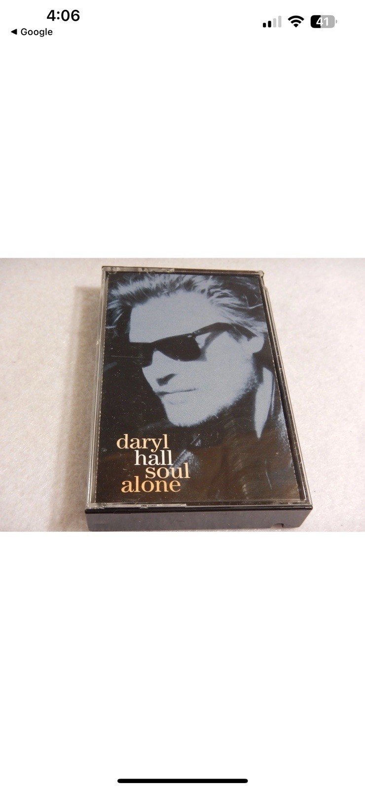 Daryl Hall : Soul Alone (Cassette,1993) Epic Records