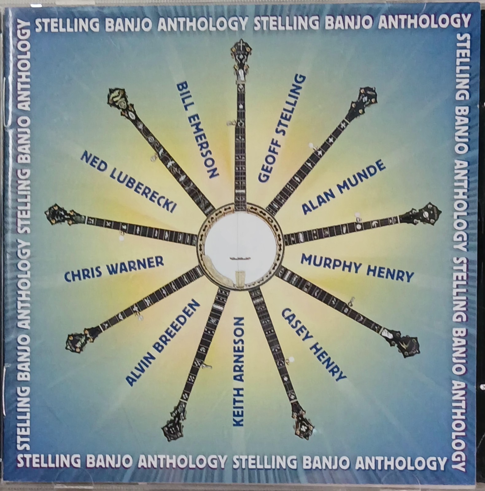 Stelling Banjo Anthology CD Bluegrass Banjo Music 2005 Rebel Records ~ Tested