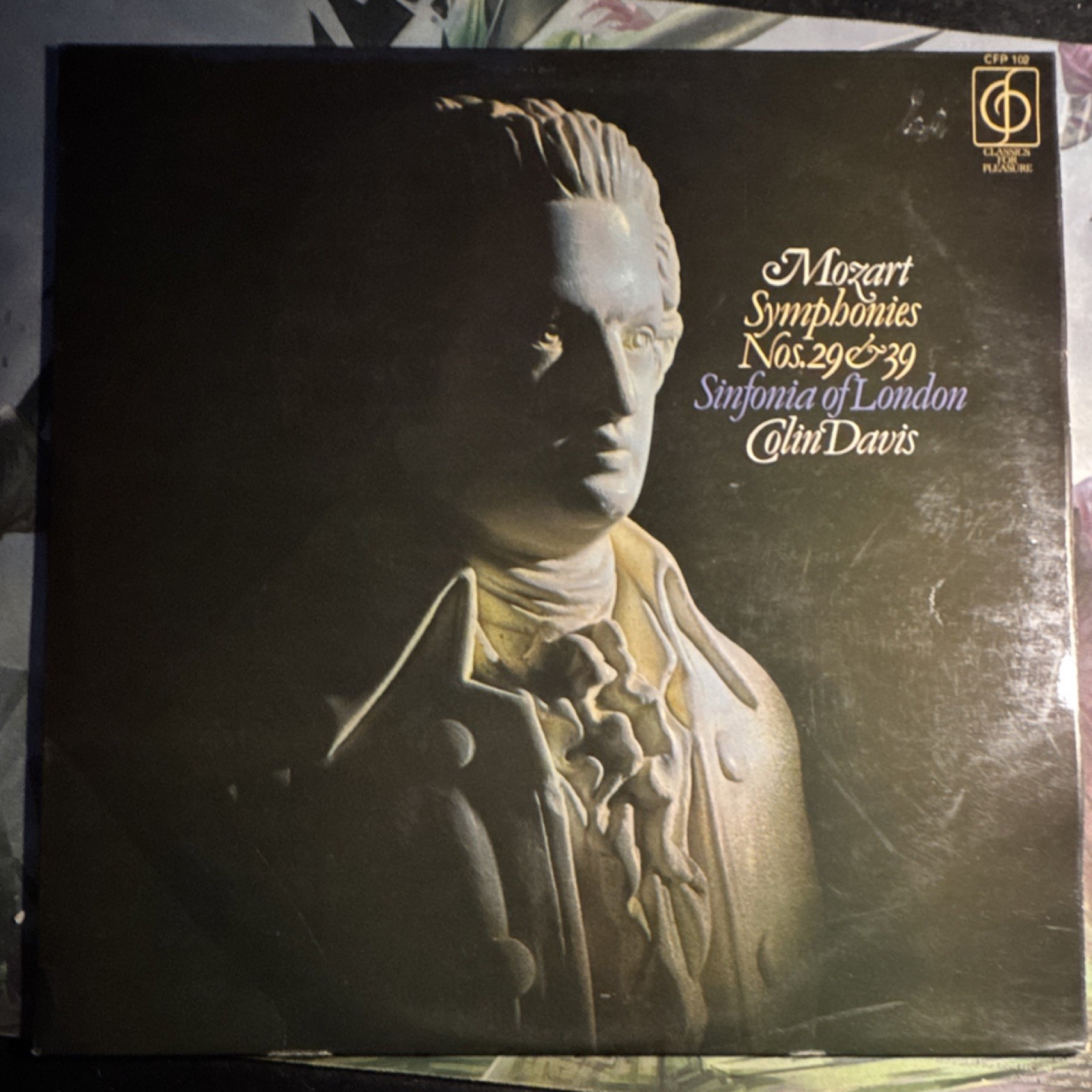 Mozart Symphonies Nos. 29 & 39 Sinfonia of London Colin Davis Vinyl LP Classics…