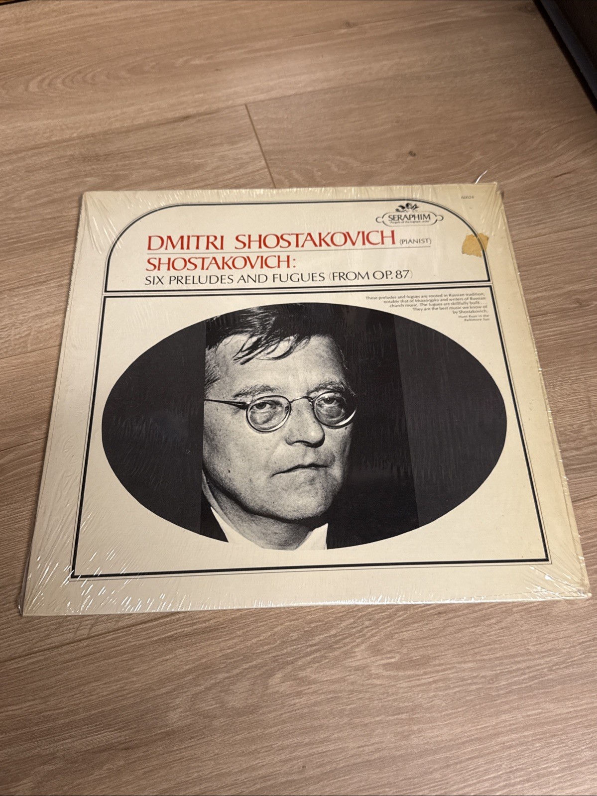Shostakovich Plays Shostakovich: Six Preludes and Fugues - Mono Seraphim 60024