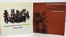 VTG Native American Vinyl LP Lot Of 2 Folkways War Whoops Pueblo Songs Of The SW picture