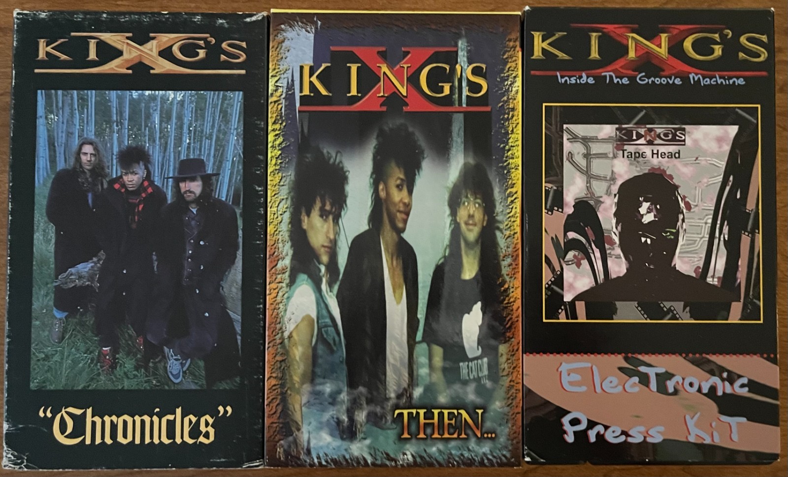3-Rare Vintage King's X VHS Chronicles Then Electronic Press Kit