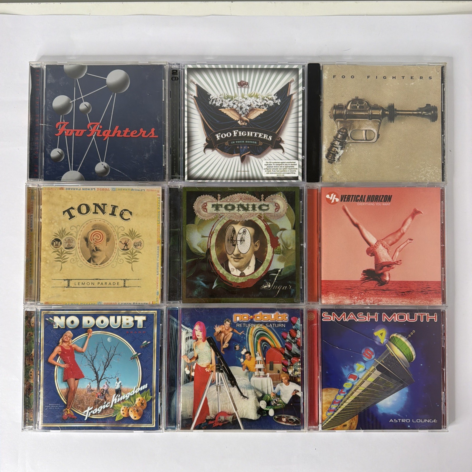 90s 00s Punk Alternative CD Lot (9), Tonic, Foo Fighters, No Doubt, Smash Mouth