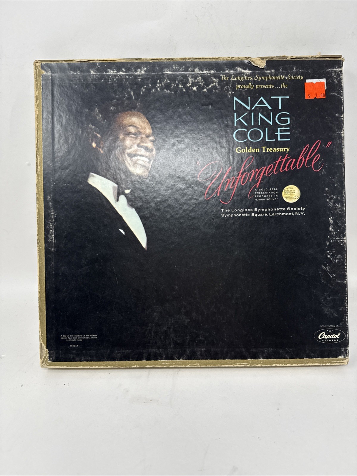 Nat King Cole Golden Treasury Unforgettable Longines Symphonette 6 LP Box Set VG
