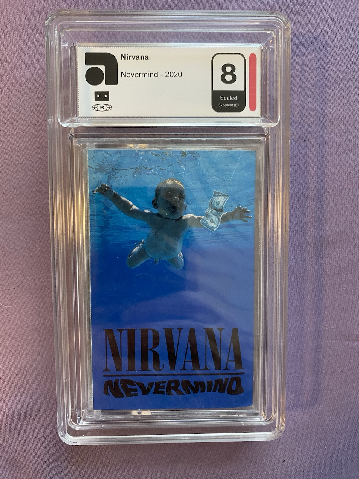 Sealed Nirvana Nevermind - graded AMG 8 EXCELLENT cassette tape