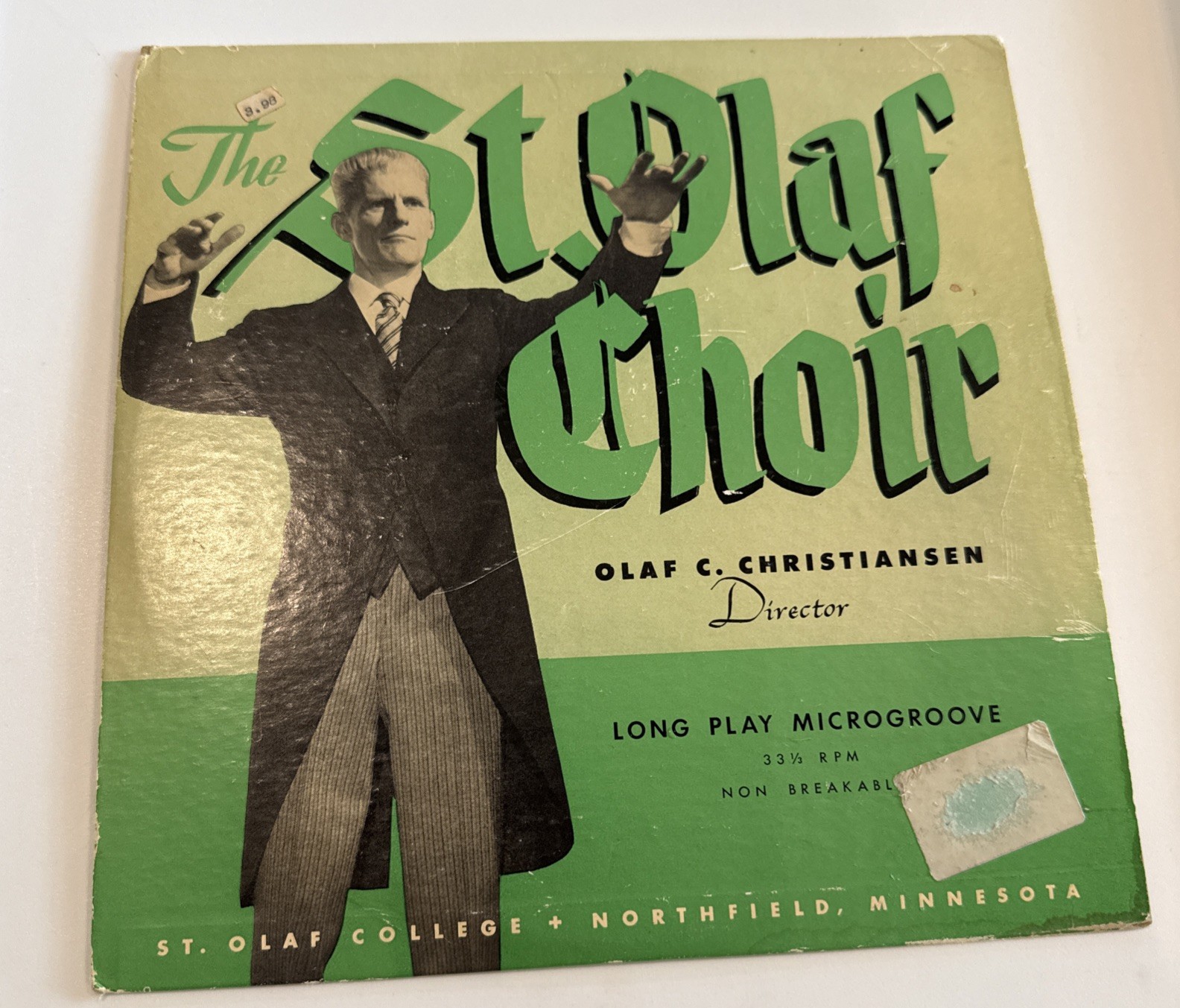 VTG 1950s ST. OLAF CHOIR Red Record Album 33-1/3 RPM 10
