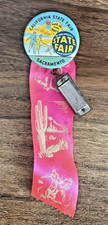 1940 California State Fair Sacramento Pinback Ribbon Lucky Harmonica Japan picture