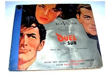 Vintage DUEL IN THE SUN 78 rpm 4 Record Album 1946 Gregory Peck Jennifer Jones picture