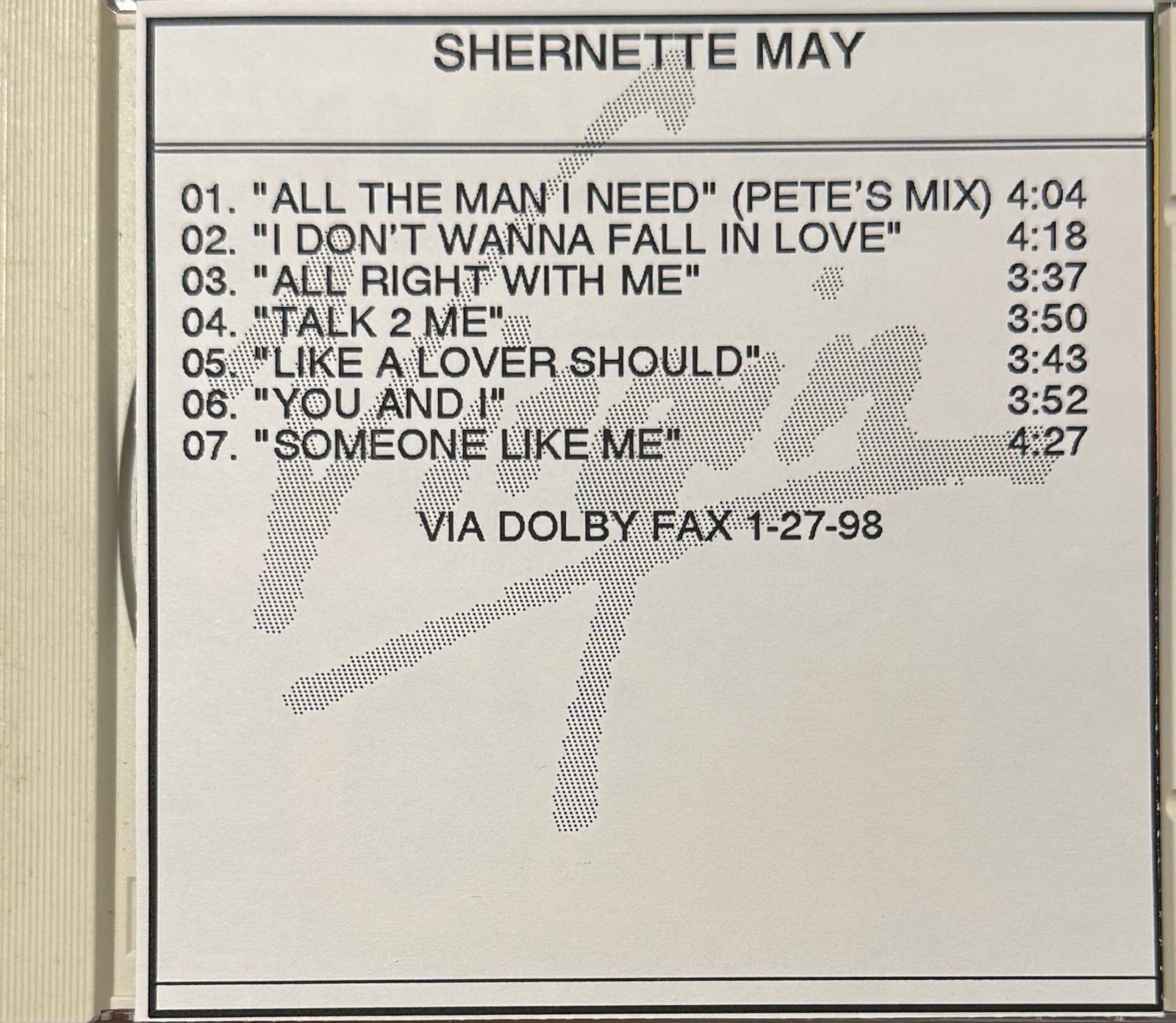 SHERNETTE MAY BEYOND RARE Gold UNRELEASED OOP PROMO CDR