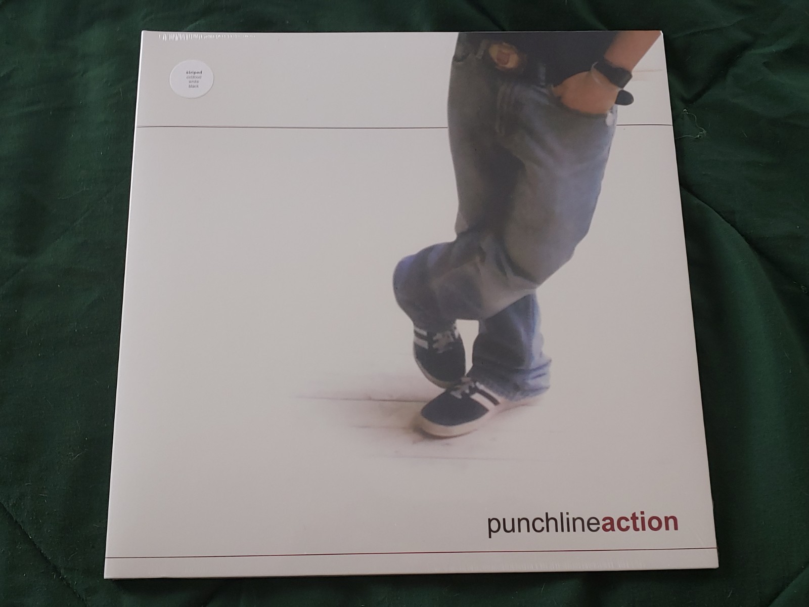 Punchline Action Vinyl LP Record Striped Oxblood White Black New