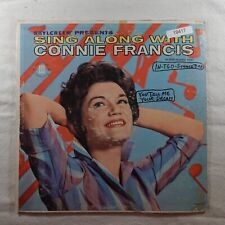 Connie Francis Sing Along With    Record Album Vinyl LP picture