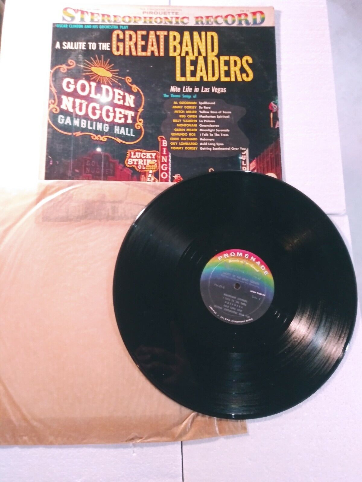 A Salute To The Great Band Leaders Nite Life In Las Vegas NV 60s LP Pirouette 27