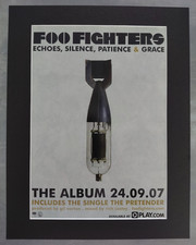 Foo Fighters Echoes Silence Patience And Grace Original Advert Mounted 14x11 picture