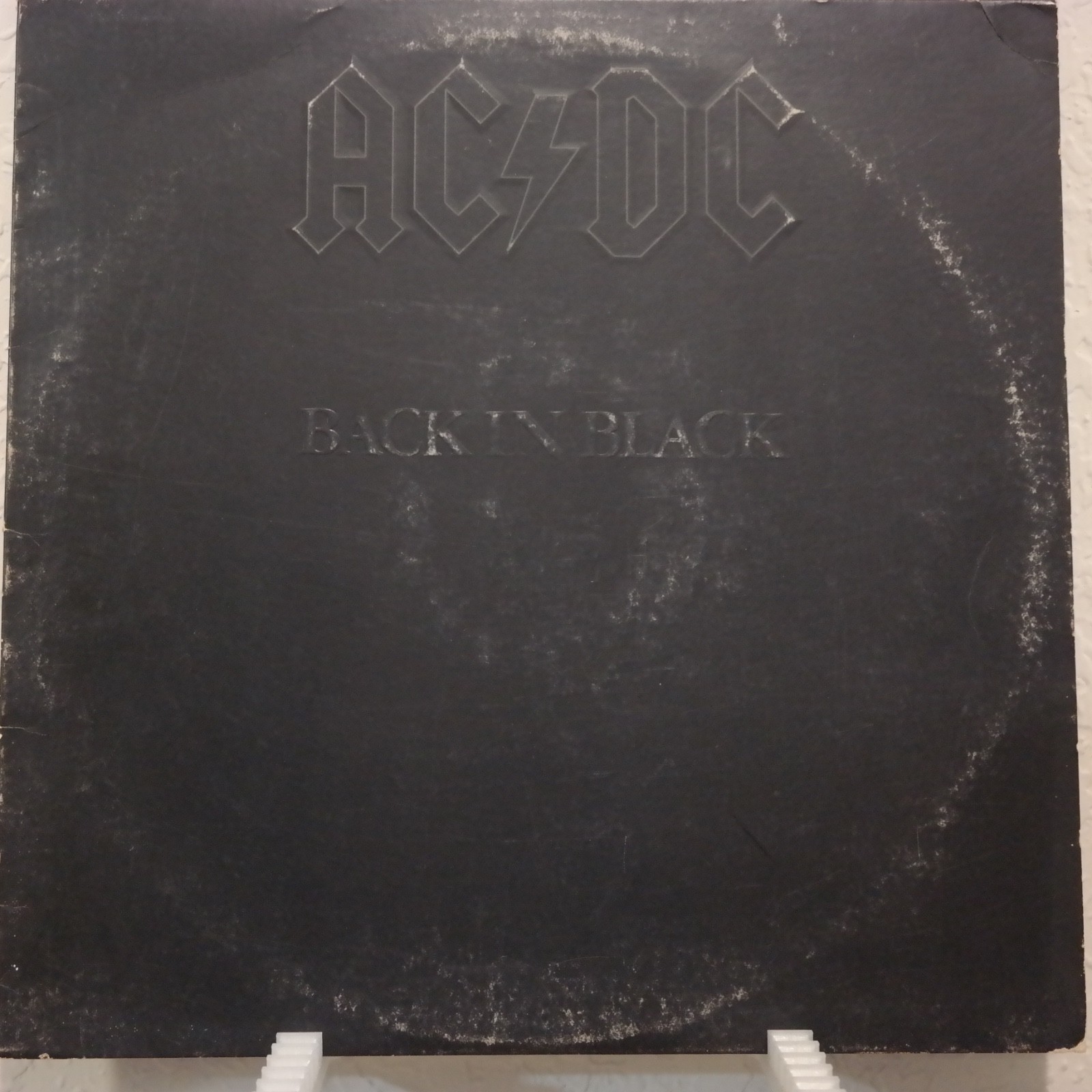 AC/DC BACK IN BLACK 1980 US Pressing Vinyl Complete w OG Sleeve Atlantic Records