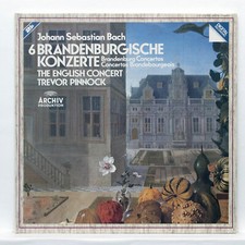 TREVOR PINNOCK ⸺ JS BACH the 6 brandenburg concertos ⸺ ARCHIV 2xLPs NM picture