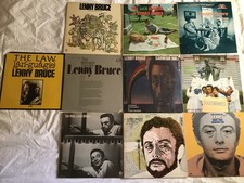 Lenny Bruce collection - Ten albums, 14 records comedy vinyl picture