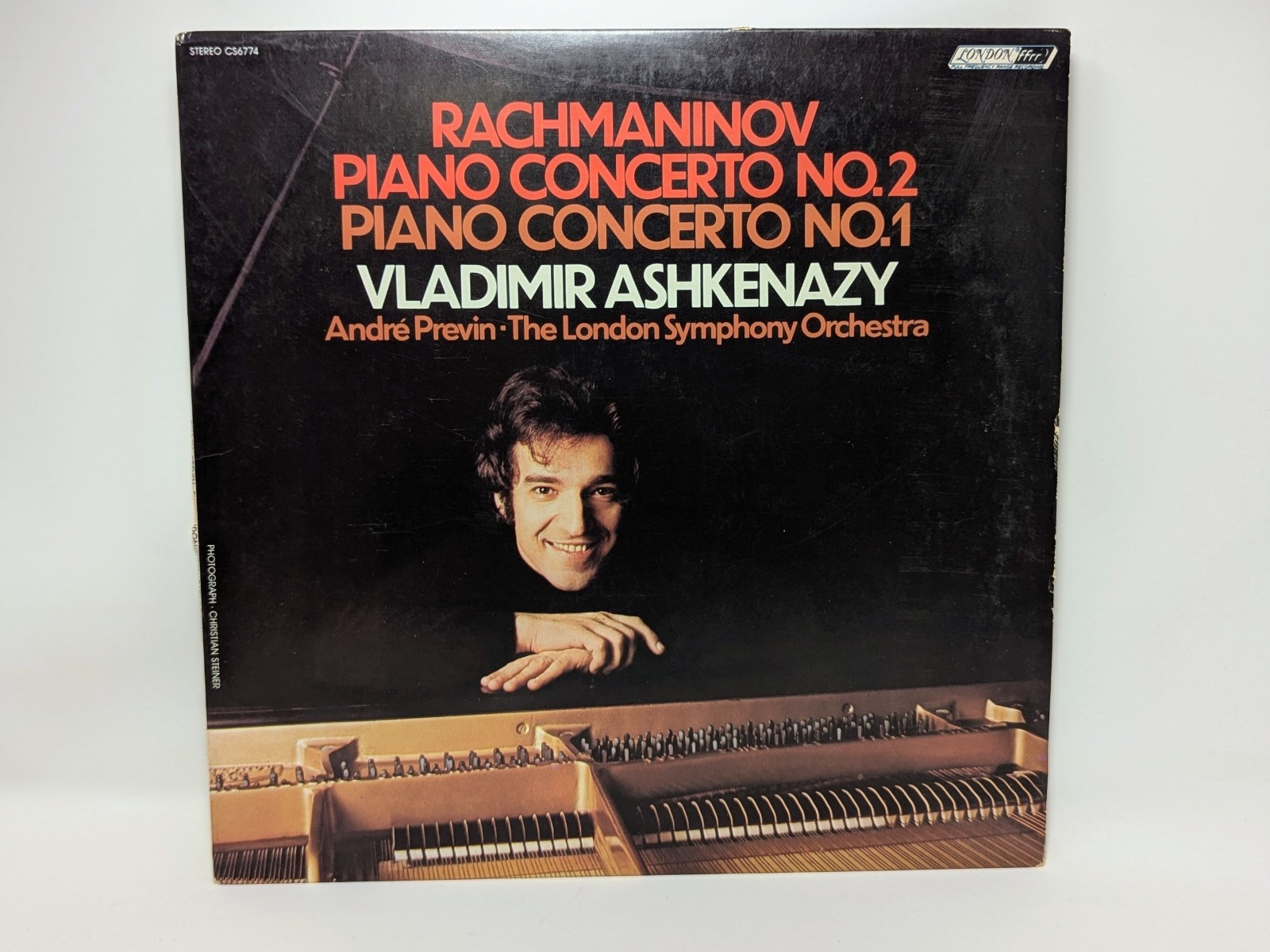 Rachmaninov Piano Concertos 1 & 2 Vladimir Ashkenazy Previn LSO London CS 6774 M