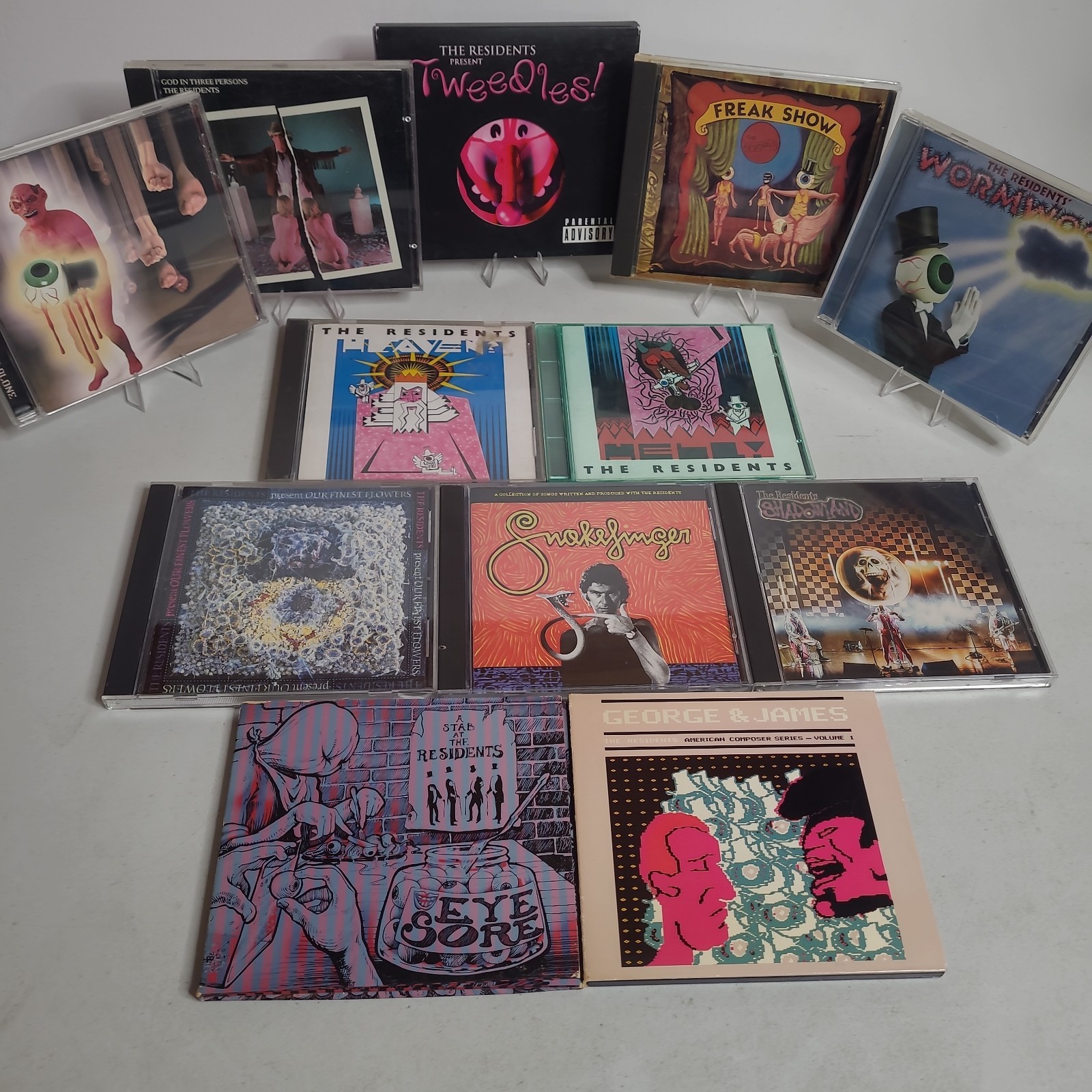 The Residents 12 CD Lot Heaven? Hell Freakshow Wormwood God Tweedles Demons
