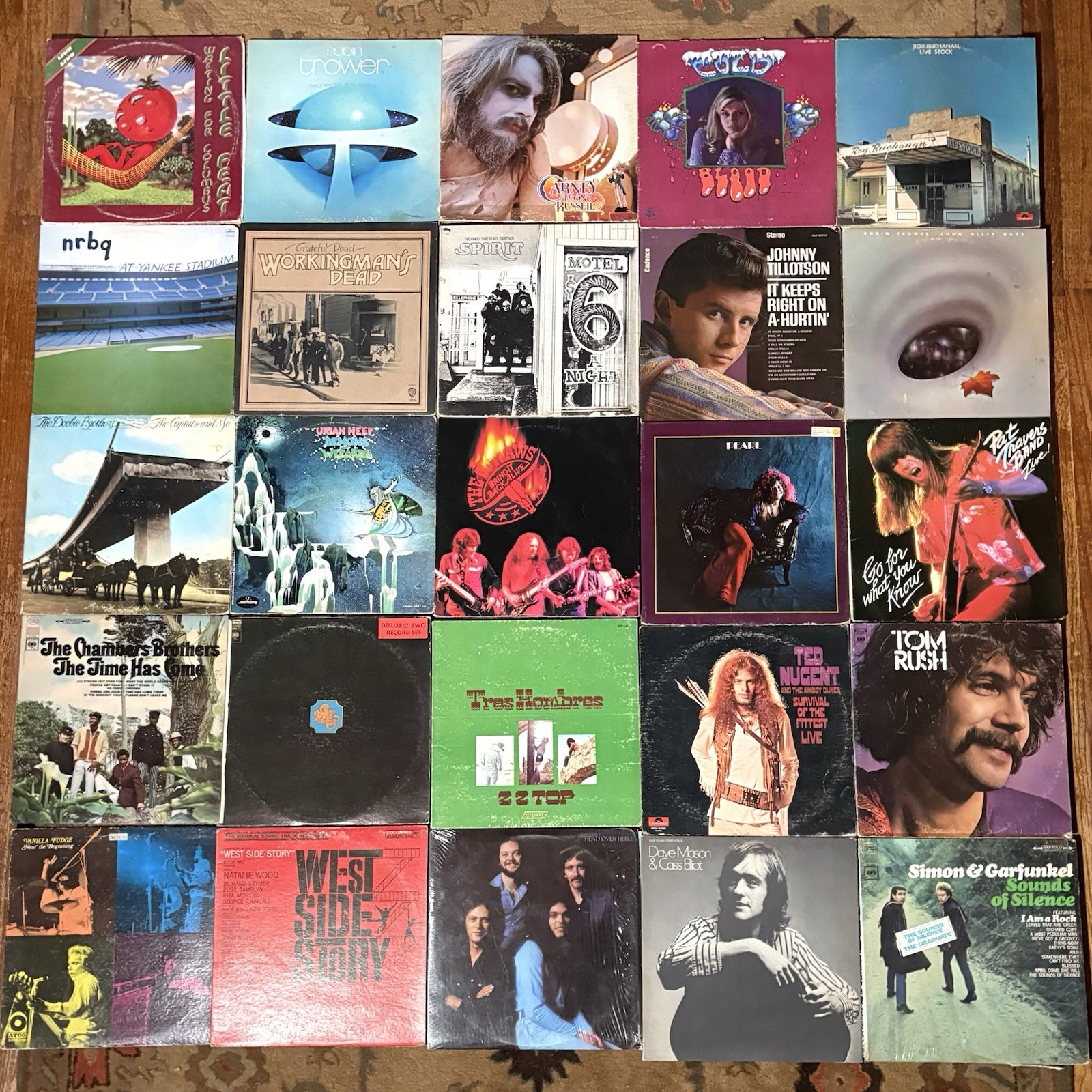 Vintage Vinyl Records Collection 25 LP Classic Rock Eclectic 1970s 80s Mixed Lot