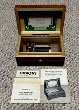Vintage Thorens Swiss Music Box 2 Tune Anniversary Song Try to Remember WORKS picture
