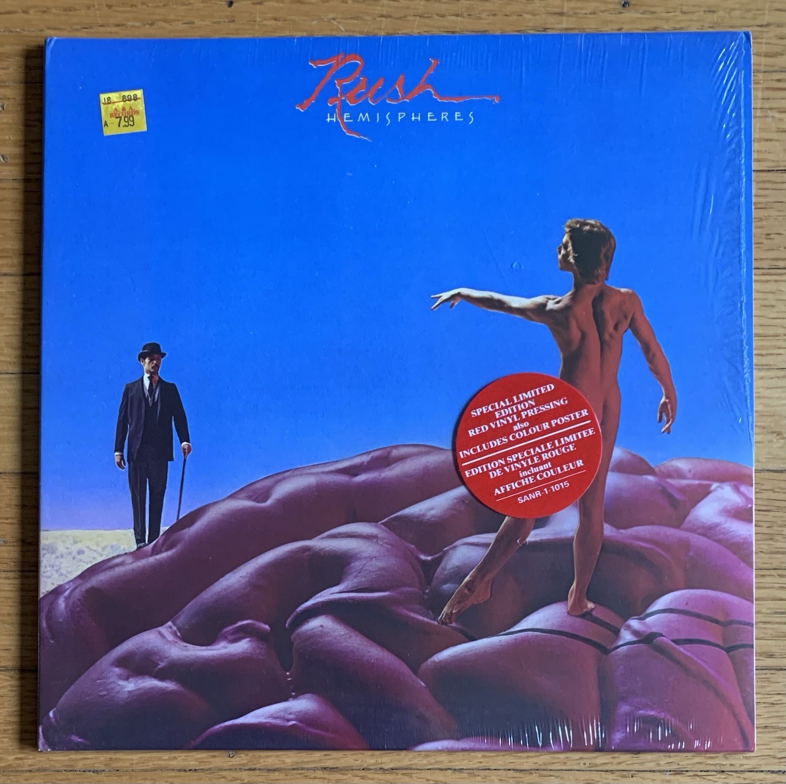 Rush Hemispheres 1978 factory sealed 1st press red vinyl with hype SANR-1-1015