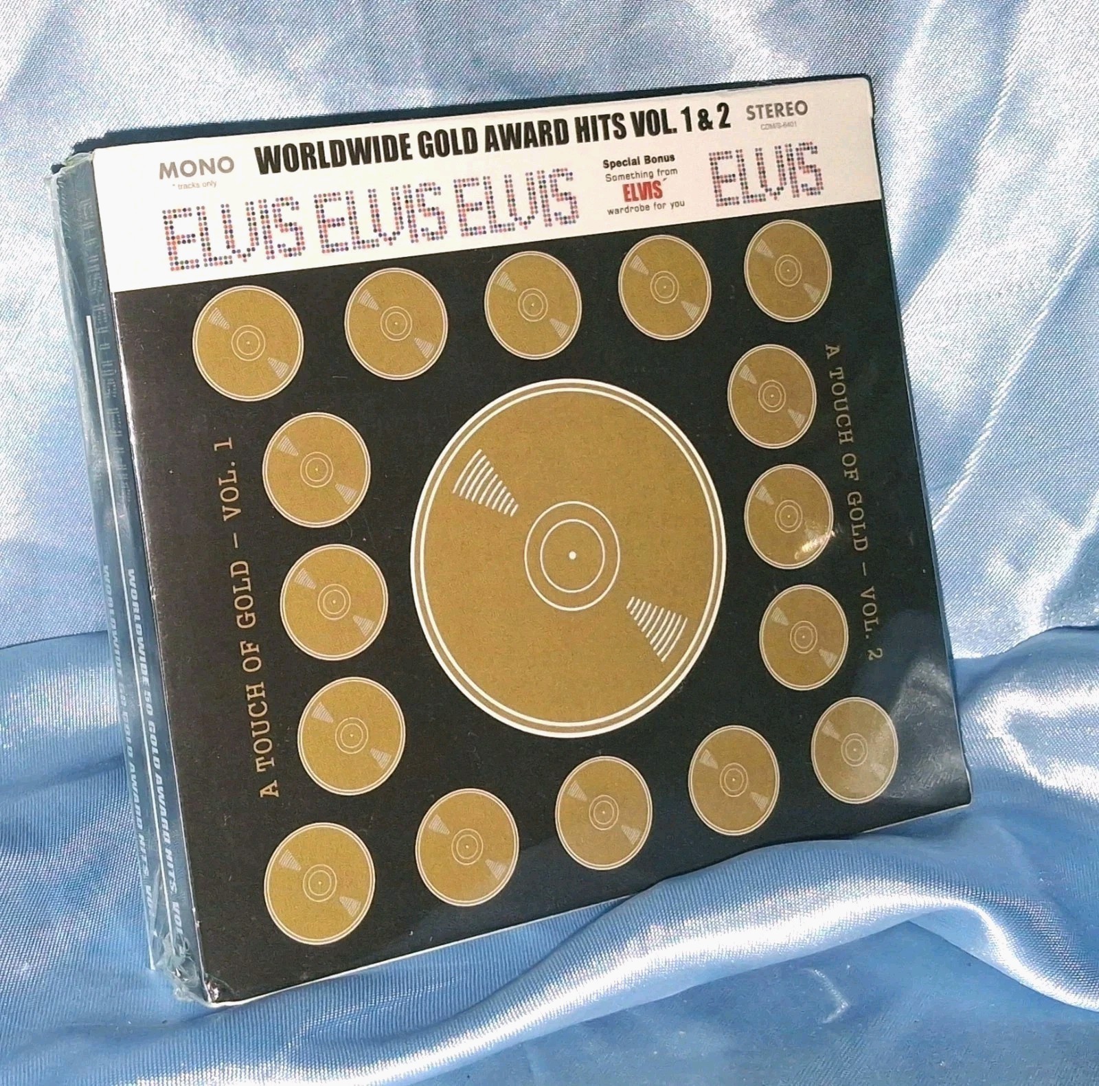ELVIS 50 WORLDWIDE GOLD AWARD HITS 1 & 2  4-CD BOX 124-Songs RARE Import SEALED