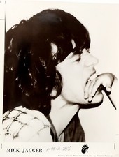 RARE MICK JAGGER ROLLING STONES Vintage 8x10 Publicity Photo W/Editor Marks picture