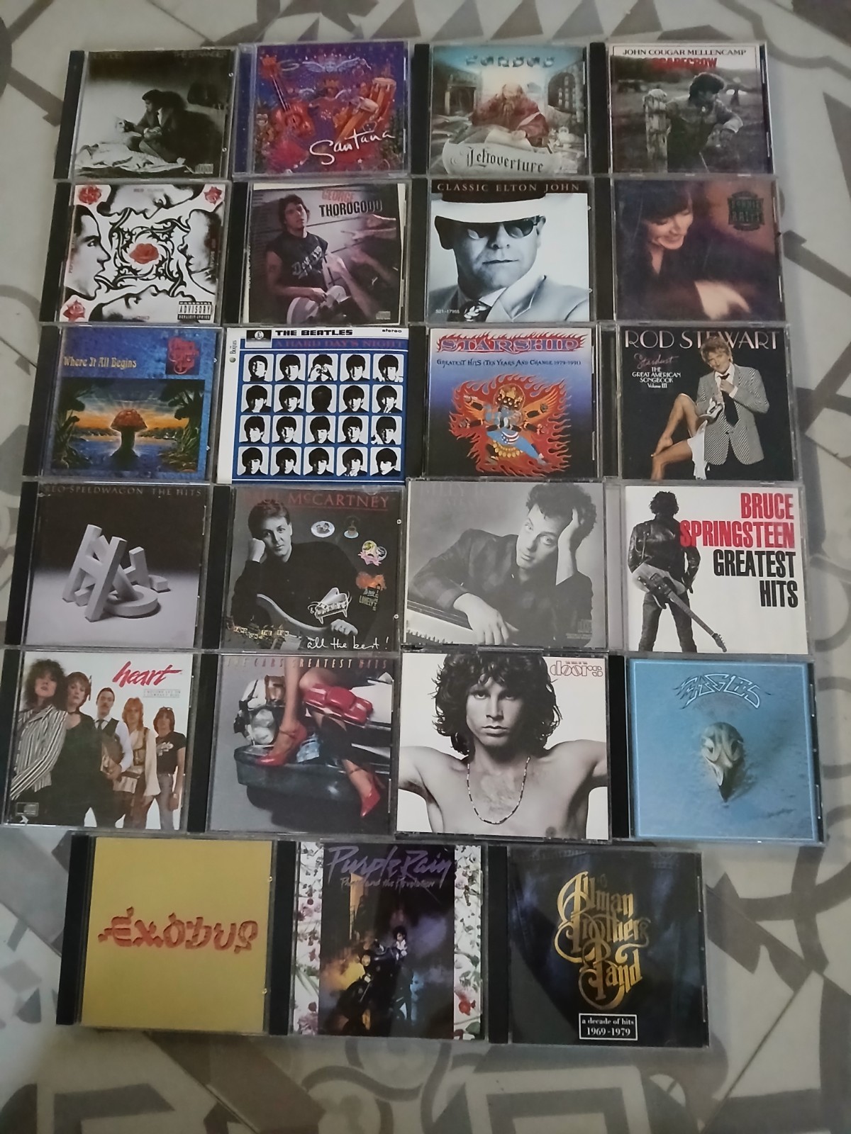 classic rock cd lot, REO speedwagon,  Kansas, Styx, Heart, Springsteen, Santana