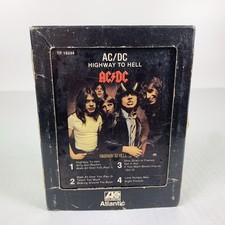 AC/DC Highway to Hell 8-Track Tape w/ Sleeve Atlantic Records Vintage 1979 VG picture