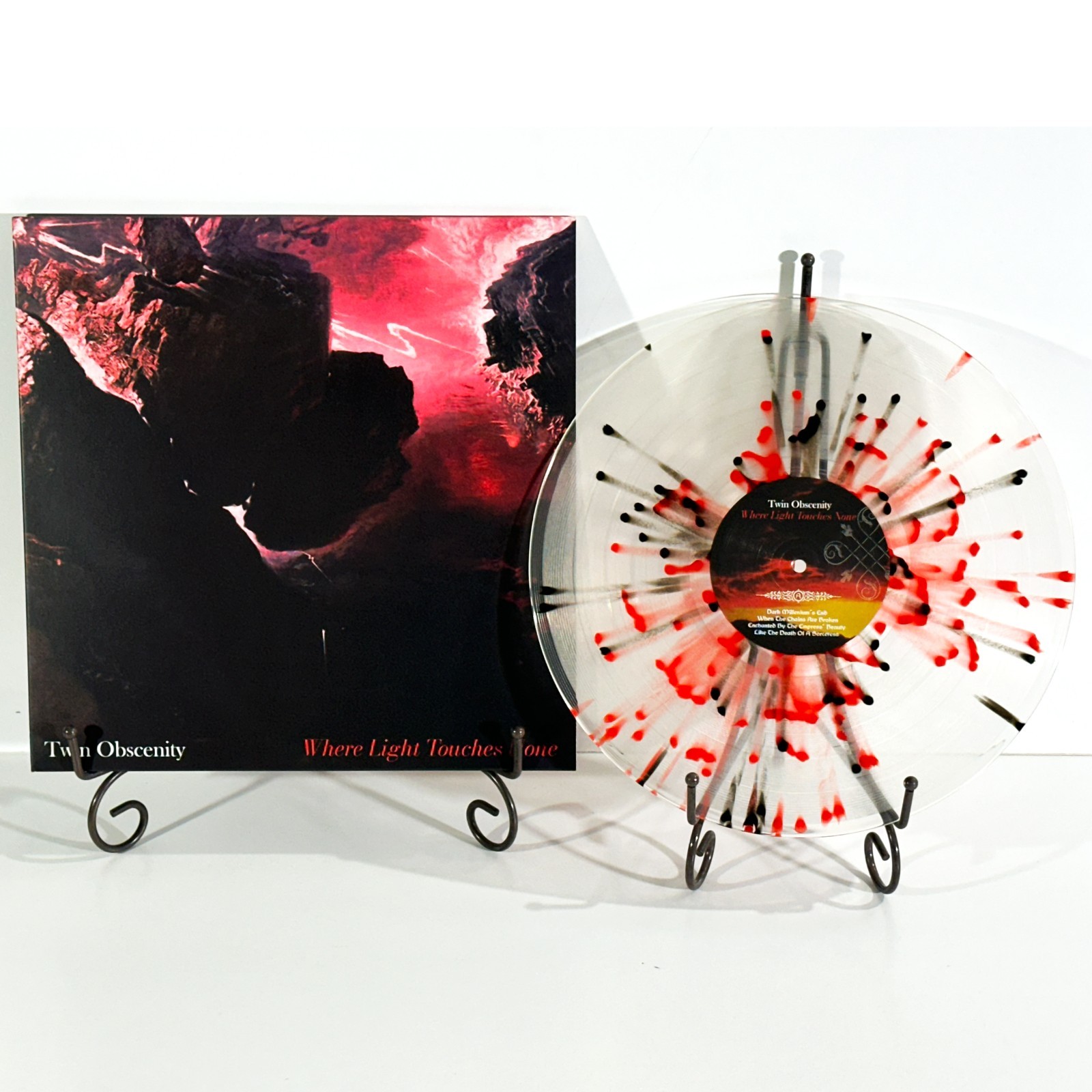 TWIN OBSCENITY Where Light Touches None LP Splatter Vinyl