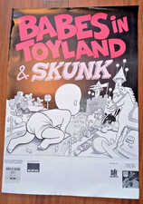 BABES IN TOYLAND & SKUNK V RARE ORIG CONCERT PROMO POSTER GERMANY 1991 GRUNGE picture