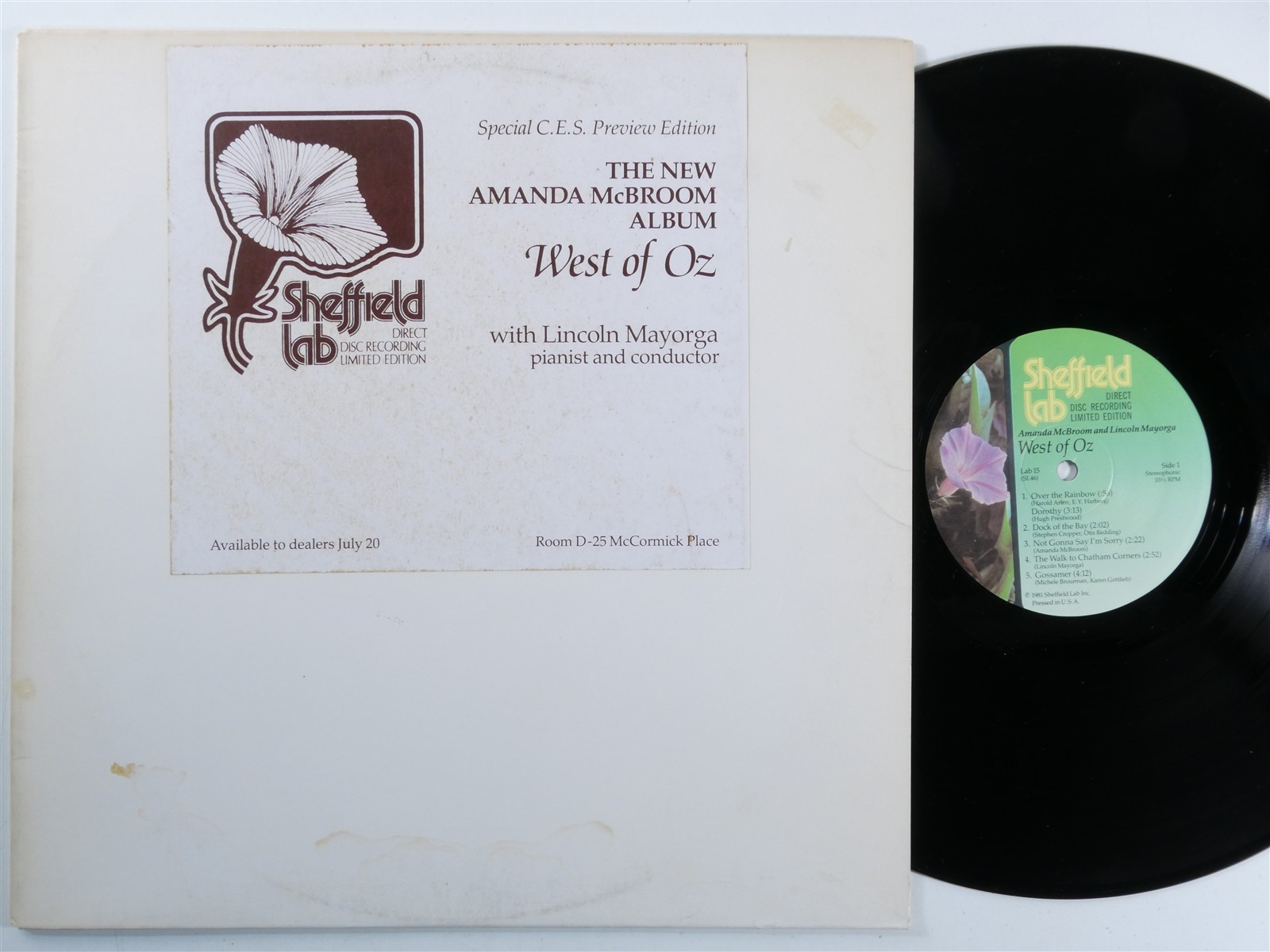 AMANDA MCBROOM West of Oz MAYORGA - SHEFFIELD LAB 15 LP NM promo C496
